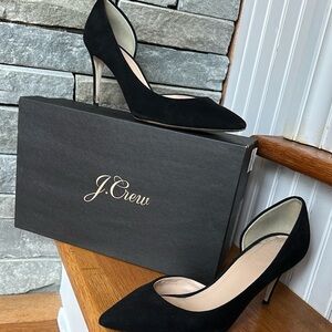 J. Crew Women's Black Suede Heels